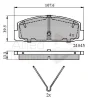 ADB0986 COMLINE Комплект тормозных колодок, дисковый тормоз