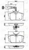 ADB11151 COMLINE Комплект тормозных колодок, дисковый тормоз
