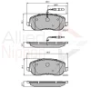 ADB11158 COMLINE Комплект тормозных колодок, дисковый тормоз