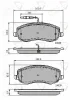 ADB11678 COMLINE Комплект тормозных колодок, дисковый тормоз