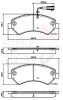 ADB12247 COMLINE Комплект тормозных колодок, дисковый тормоз