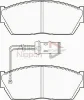 ADB1268 COMLINE Комплект тормозных колодок, дисковый тормоз