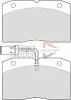 ADB1437 COMLINE Комплект тормозных колодок, дисковый тормоз