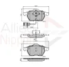 ADB1715 COMLINE Комплект тормозных колодок, дисковый тормоз
