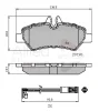 ADB21556 COMLINE Комплект тормозных колодок, дисковый тормоз