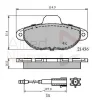 ADB21602 COMLINE Комплект тормозных колодок, дисковый тормоз