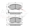 ADB31208 COMLINE Комплект тормозных колодок, дисковый тормоз