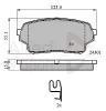 ADB31523 COMLINE Комплект тормозных колодок, дисковый тормоз