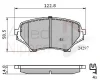 ADB31631 COMLINE Комплект тормозных колодок, дисковый тормоз