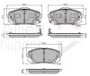 ADB31768 COMLINE Комплект тормозных колодок, дисковый тормоз