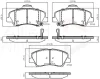 ADB32040 COMLINE Комплект тормозных колодок, дисковый тормоз