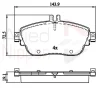 ADB32208 COMLINE Комплект тормозных колодок, дисковый тормоз