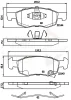 ADB32301 COMLINE Комплект тормозных колодок, дисковый тормоз