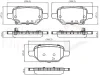 ADB32436 COMLINE Комплект тормозных колодок, дисковый тормоз