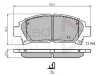 ADB3713 COMLINE Комплект тормозных колодок, дисковый тормоз