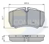 CBP01034 COMLINE Комплект тормозных колодок, дисковый тормоз