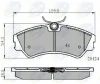 CBP01073 COMLINE Комплект тормозных колодок, дисковый тормоз