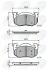 CBP01080 COMLINE Комплект тормозных колодок, дисковый тормоз