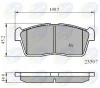 CBP01113 COMLINE Комплект тормозных колодок, дисковый тормоз