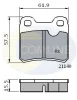 CBP0117 COMLINE Комплект тормозных колодок, дисковый тормоз