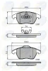 CBP01224 COMLINE Комплект тормозных колодок, дисковый тормоз