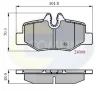 CBP01306 COMLINE Комплект тормозных колодок, дисковый тормоз