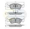 CBP0150 COMLINE Комплект тормозных колодок, дисковый тормоз