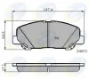 CBP01701 COMLINE Комплект тормозных колодок, дисковый тормоз