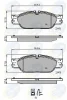 CBP01704 COMLINE Комплект тормозных колодок, дисковый тормоз