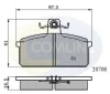 CBP0204 COMLINE Комплект тормозных колодок, дисковый тормоз