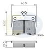 CBP0220 COMLINE Комплект тормозных колодок, дисковый тормоз