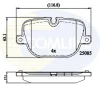 CBP02212 COMLINE Комплект тормозных колодок, дисковый тормоз