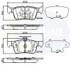 CBP02243 COMLINE Комплект тормозных колодок, дисковый тормоз