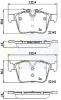 CBP02255 COMLINE Комплект тормозных колодок, дисковый тормоз