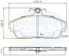 CBP0256 COMLINE Комплект тормозных колодок, дисковый тормоз