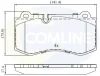 CBP06020 COMLINE Комплект тормозных колодок, дисковый тормоз