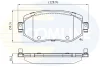 CBP06125 COMLINE Комплект тормозных колодок, дисковый тормоз