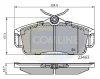 CBP0740 COMLINE Комплект тормозных колодок, дисковый тормоз