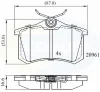 CBP0797 COMLINE Комплект тормозных колодок, дисковый тормоз