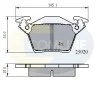 CBP0888 COMLINE Комплект тормозных колодок, дисковый тормоз