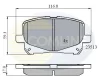 CBP0904 COMLINE Комплект тормозных колодок, дисковый тормоз