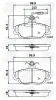 CBP1133 COMLINE Комплект тормозных колодок, дисковый тормоз