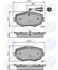 CBP11601 COMLINE Комплект тормозных колодок, дисковый тормоз