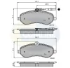 CBP11621 COMLINE Комплект тормозных колодок, дисковый тормоз