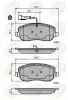 CBP11747 COMLINE Комплект тормозных колодок, дисковый тормоз