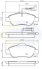 CBP11785 COMLINE Комплект тормозных колодок, дисковый тормоз