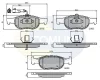 CBP1479 COMLINE Комплект тормозных колодок, дисковый тормоз