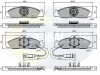 CBP1581 COMLINE Комплект тормозных колодок, дисковый тормоз