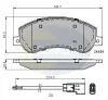 CBP21512 COMLINE Комплект тормозных колодок, дисковый тормоз