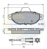 CBP21602 COMLINE Комплект тормозных колодок, дисковый тормоз